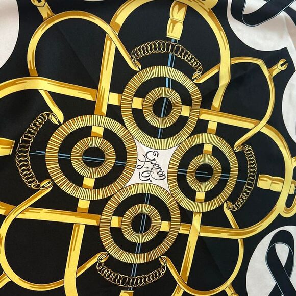 Hermes Eperon D'Or Forever Silk Scarf 90 - Picture 4 of 8